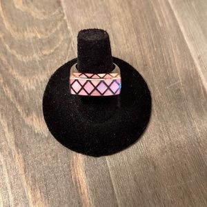 Pink Opal and Sterling Silver Ring 💖